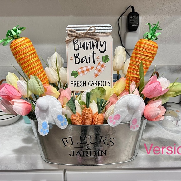 Handmade Decorative Easter Bunny Baskets - Picture 4 of 4